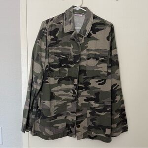 Pink Lily Camo Utility Jacket
